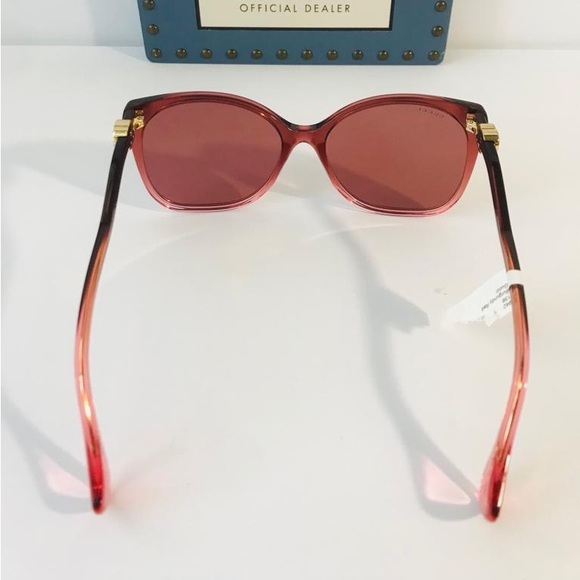 💯 - New- Authentic Gucci GG1010S 004 Sunglasses Women's Burgundy Transparent… - Picture 6 of 16